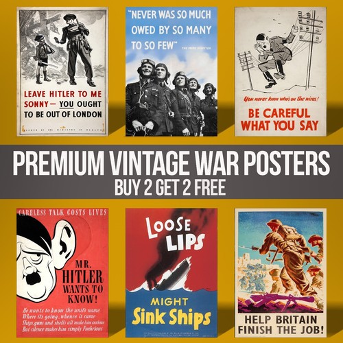 Vintage war propaganda - vintage,