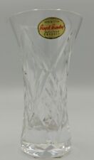 Old heavy Royal Brierley Crystal Vase full lead cut crystal made in England ⭐⭐⭐⭐