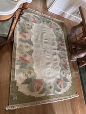 Swedish Flat Woven Wool Rug