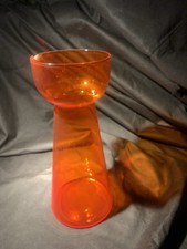 Contemporary Orange Glass Vase