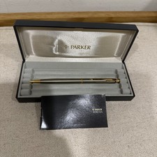*New Old Stock* Vintage 1992 Parker Insignia Pencil Gold Trim/Steel Body