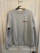 White Fox Jumper Sweatshirt Size M/L