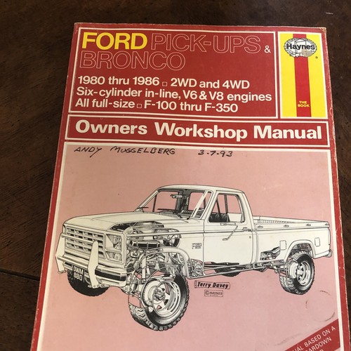Vintage haynes 1980 - vintage, ford