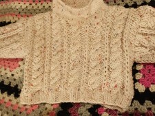 Child hand knitted chunky - child's,