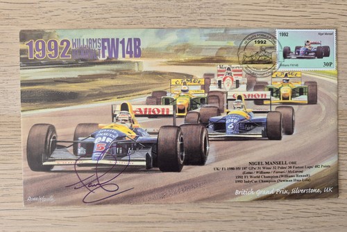 Signed nigel mansell cover - nigel,