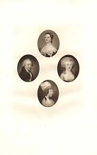 c1900 PRINT ~ MISS WALKINSHAW ~ COUNT & COUNTESS & DUCHESS OF ALBANY