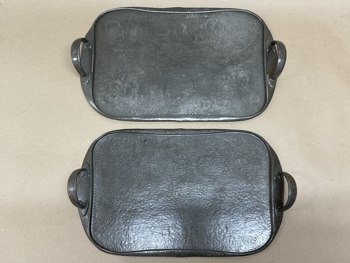 Pair tudric pewter - of,