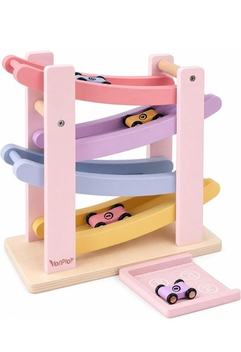 Wooden car ramp - wooden, montessori