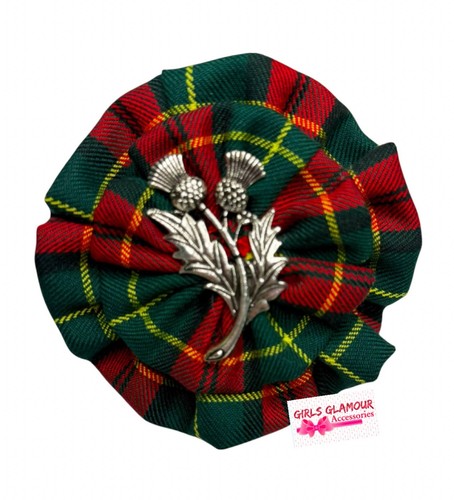 Tartan scottish rosette - tartan,