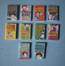 Dolls House miniatures accessories - HORRID HENRY books