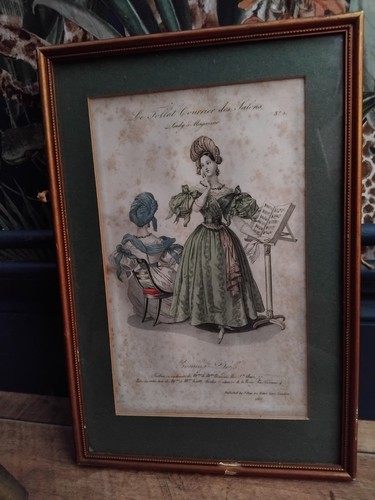 Antique 1833 framed french - antique,