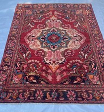 Handmade Vintage Wool Area Rug