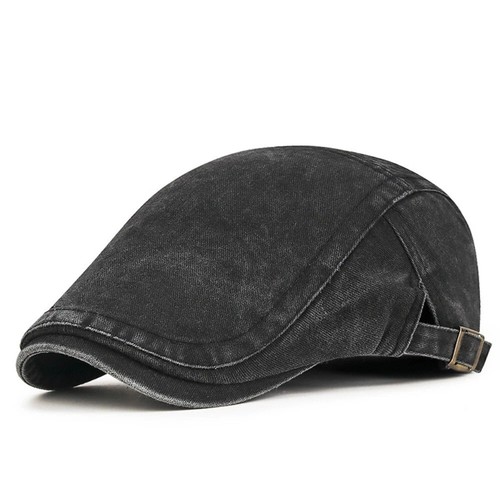 Black men vintage flat - black,