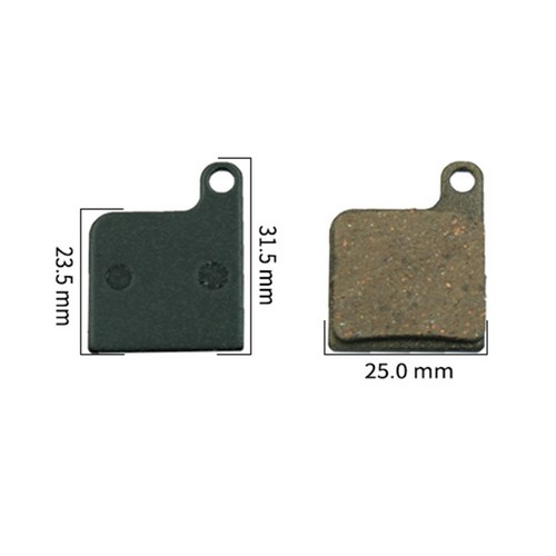 Resin type disc brake - type, pads