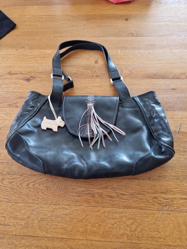 Radley black leather bag - radley,