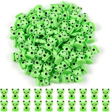 25 Mini Green Plastic Frogs