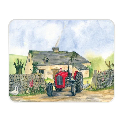 Red fergie tractor - red,
