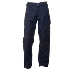 Regatta Mens Hard Work Premium Trouser Durable Strong Cargo Kneepad Pant Navy