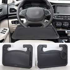 1/2PCS CAR STEERING WHEEL TRAY FOOD STAND LAPTOP TABLE MOUNT DESK BLACK HOLDER