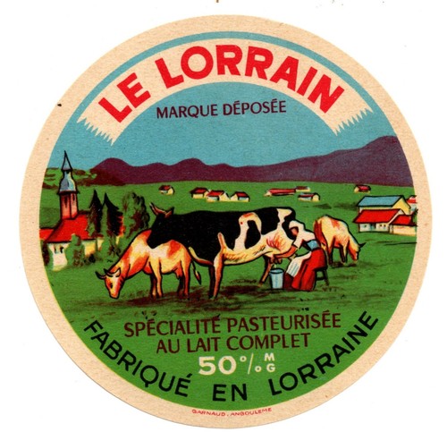 France vintage cheese label - vintage,