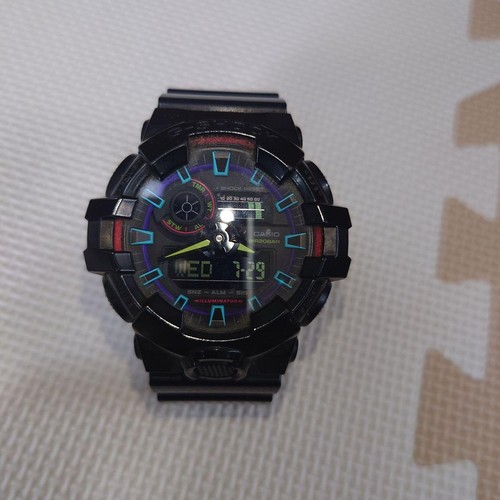 Casio shock 700rgb black - g-shock,