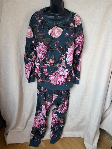 Green pink floral velvet - green/pink,