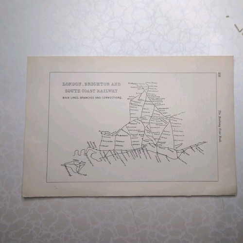 Original 1899 railway - original, map