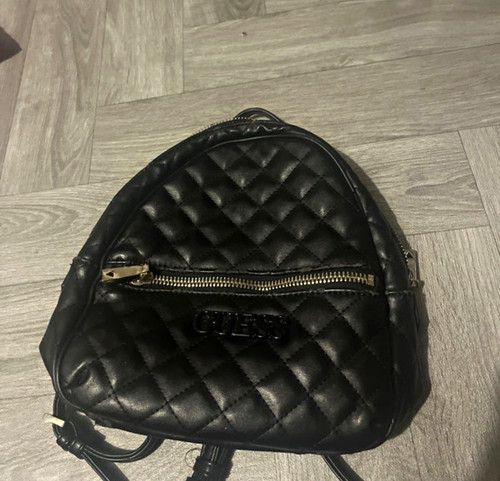 Guess black quilted daypack - guess,