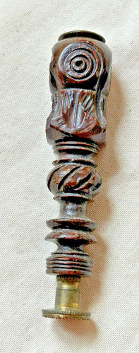 Antique georgian wood brass - wood, &