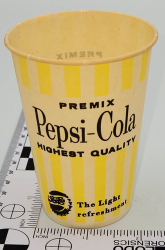 Vintage paper cup - , pepsi