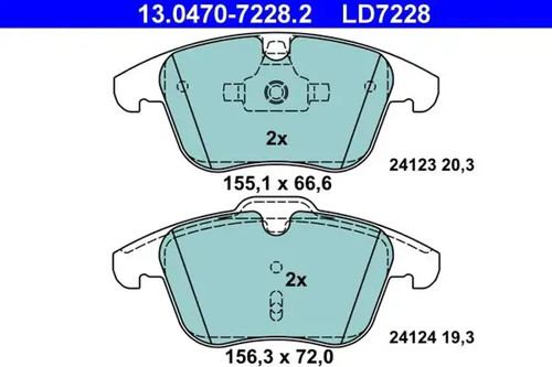 Brake pads 0470 - pads, ate