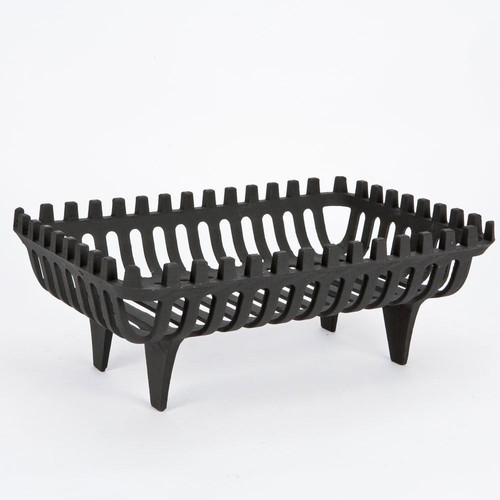 Black iron log basket holder - log,
