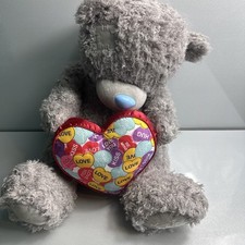 Huge  20" Me 2 U Bear - Love Heart - Blue Nose -Tatty Teddy