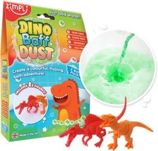 Gelli Slime Dino Baff Dust 2 Bath Pack and 2 x Dinosaur Figures Zimpli Kids