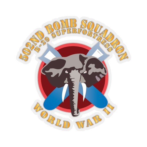 Kiss cut stickers 502nd bomb - -,