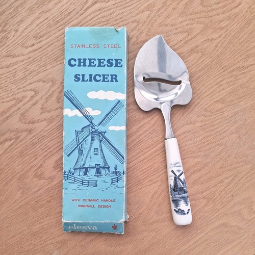 Vintage delft cheese - cheese, slicer