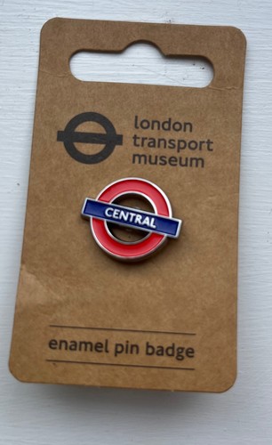Central line enamel pin - -,