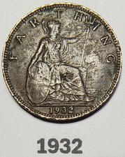 1932 George V Farthing Coin