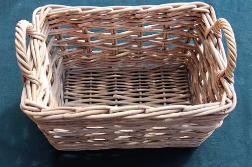 Rectangular wicker weave fire - rectangular,