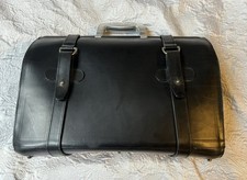 Bill Amberg Rocket bag. Black Leather & Green Suede, Homemade in London. 