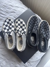 2 Slip On Vans Checkerboard