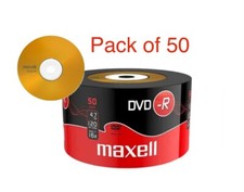 50x GENUINE MAXELL DVD-R BLANK