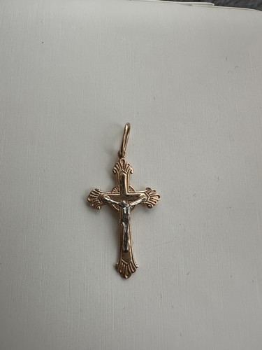 Russian orthodox cross gold - orthodox,