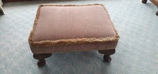 Beautifully Upholstered Edwardian Footstool - Barratt & Bolton Ltd of London.