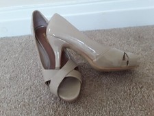 Ladies Peep Open Toe Patent