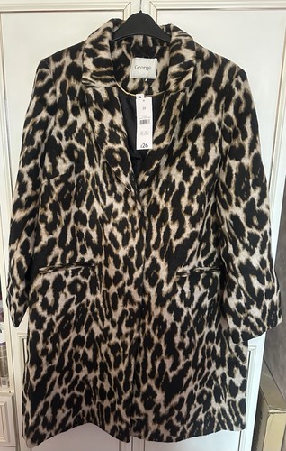 Ladies leopard print coat - print,