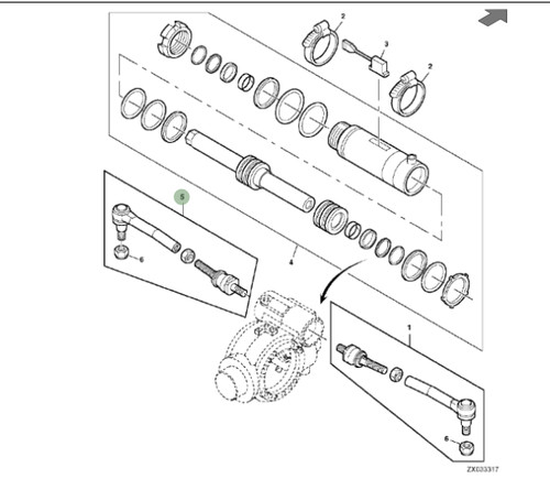 Genuine john deere tie rod - deere,