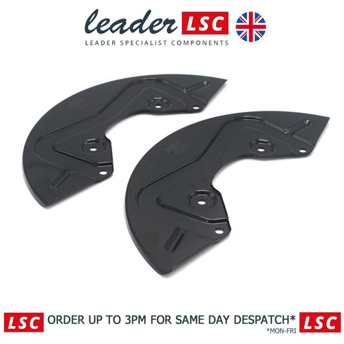 Pair front brake shields - of,