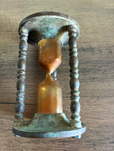 Vintage pillar hourglass - hourglass, egg