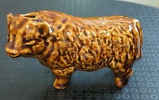 Vintage Rutherford Scotch Whisky Bull Decanter 1980’s ( Empty)
